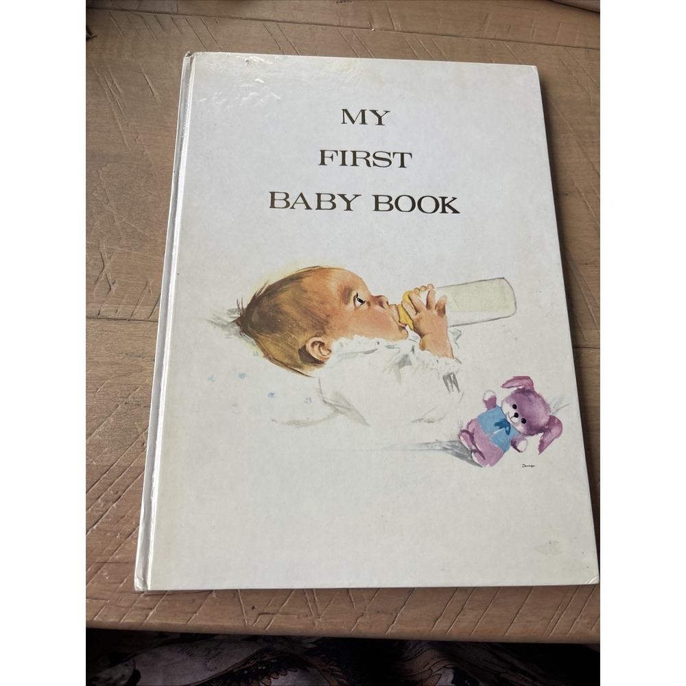 Vintage Baby Book My First Golden Book 1969 Baby Record Milestones Belgium Kitch